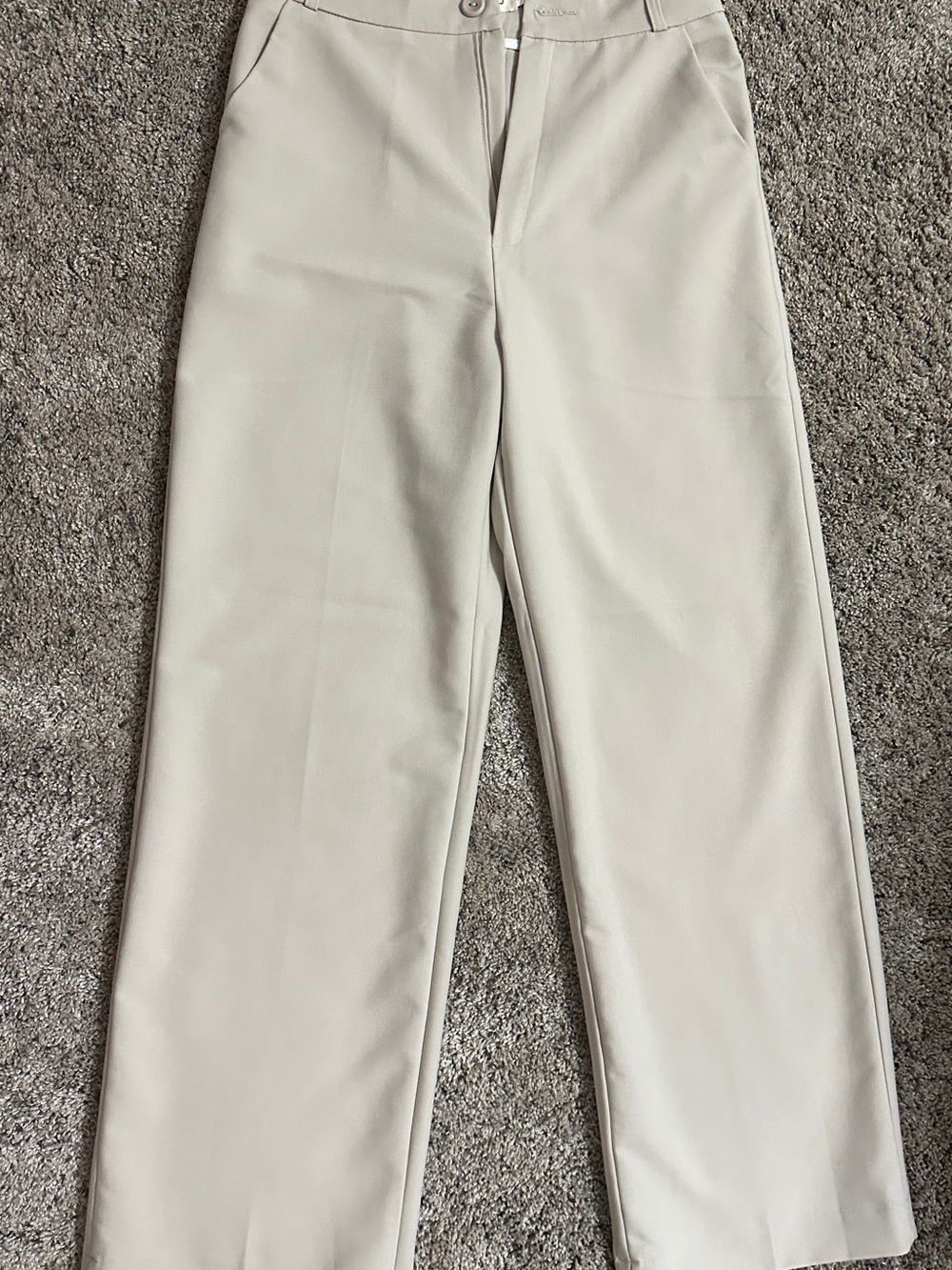 Women's UFO Wide-Leg Trousers in Light Cream